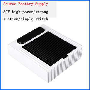 Aspirateur de poussière pour ongles 80W réglable avec lumière UV, faible bruit et filtre circulant pour salon de manucure - Product Image 2