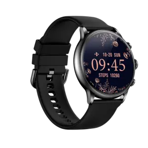 Amoledディスプレイ亜鉛合金ケースと防水シリコンバンドアプリを備えたBt Calling Smartwatch-互換性のあるウェアラブル