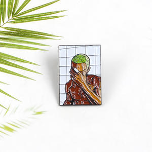 Broche versátil DIY de joyería al por mayor, estilo europeo americano, con diseño <span class=keywords><strong>Frank</strong></span> Capra, de esmalte y técnica de fundición metálica, con efecto de goteo de aceite - Product Image 3