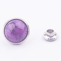 Tachuelas Decorativas de 10mm con Diseño de Hongo en Turquesa Sintética, Remaches de Doble Cara para Manualidades, Costura y Accesorios para Bolsos