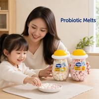 Biscuits protéinés probiotiques pour bébés avec haricots 16g, saveur fruitée semi-molle, collation sucrée pour enfants