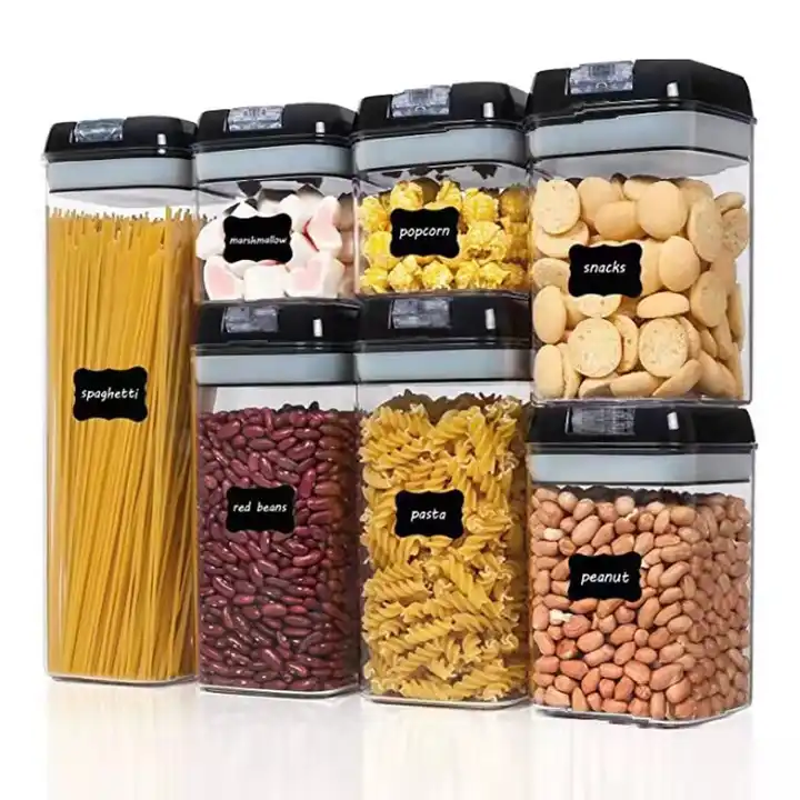 7pcs Airtight Food Storage Containers With Lids - Perfect For