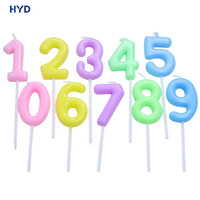 Venta al por Mayor de Velas de Cumpleaños con Números Brillantes y Coloridos 2026, del 0 al 9, Recuerdos para Fiestas, Mini Decoración para Pasteles, Recuerdos para Niños y Bebés