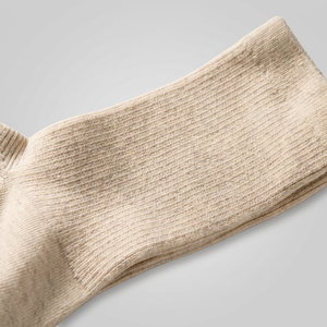 Chaussettes décontractées en coton mélangé côtelé mi-mollet pour femmes, fabriquées en Corée, disponibles en plusieurs couleurs, brevetées 90 antidérapantes - Product Image 1