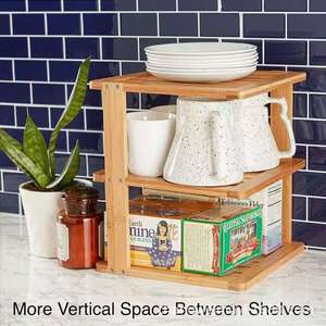 Solid Wood Multi Layer Drain <b>Rack</b> Square Quick Dry Kitchen Countertop Storage <b>Rack</b> For <b>Plates</b> Dishes Bread Fruit - Product Image 3