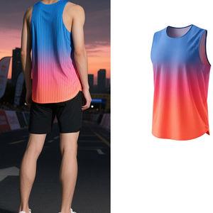 Chaleco de Running Profesional para Hombre, Camiseta sin Mangas para Maratón, Secado Rápido, Transpirable, Ropa Deportiva para Atletismo, Impresión Personalizada - Product Image 1