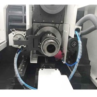 Mesin Bubut Logam Otomatis CNC FANUC SM385 Horizontal Flat Bed Twin Spindle Medium Duty dengan Chuck, Harga Pabrik Cina untuk Dijual