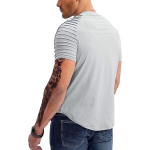 Men's <b>Raglan</b> Sleeve T-Shirt 3 Pack Quick Dry Athletic Gym Workout <b>Tops</b> Bodybuilding Tees Blue Gray Black - Product Image 2