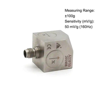 Sensor de Vibración Triaxial Piezoeléctrico Universal Tipo X Y Z de Tres Vías