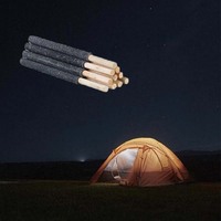 Lyson gros manche en bois coton cire torche brûlant 60 90 Minutes pour fête en plein air jardin lampe de poche