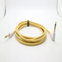 Cable de Guitarra de PVC de Alta Calidad de 6.35 mm, Recto a Curvo, con Tipo de Audio para Guitarras Eléctricas y Bajos