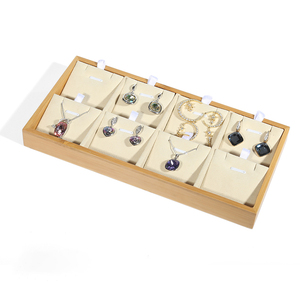 Khay Trưng Bày Trang Sức Bằng Gỗ Tùy Chỉnh DIGU, Khay Trưng Bày Trang Sức Đơn Giản, Mặt Dây Chuyền Hình Nhẫn Kim Cương, Thời Trang - Product Image 6