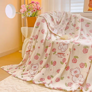 Couverture en velours flocon de neige transfrontalière hiver épais drap de lit doublé polaire bureau sieste loisirs <span class=keywords><strong>housse</strong></span> de <span class=keywords><strong>canapé</strong></span> petite couverture couverture - Product Image 3