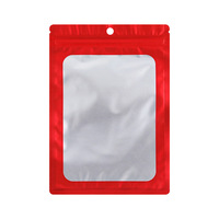 Sac en mylar en plastique avec fermeture à glissière scellée en feuille d'aluminium personnalisée pour adaptateur chargeur et emballage de câble de données pour l'électronique grand public