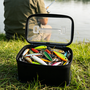 Seau en plastique EVA transparent et étanche pour le rangement des accessoires de pêche en mer et en rivière - Product Image 4