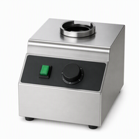 Chauffe-sauce commercial électrique, capacité 0,8 L, plage de température 30-85°C, équipement de cuisine et de restauration professionnelle