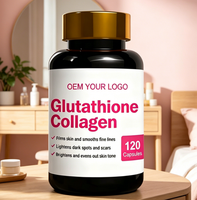 Capsules de glutathion et de collagène, formule nutritive pour la peau avec des antioxydants et des acides aminés pour la santé de la peau, étiquette privée OEM