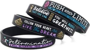 Pulseras de Silicona al por Mayor, Duraderas, Impermeables y Ecológicas, con Ancho de Banda de 12 mm, Regalos de Animadoras - Product Image 4