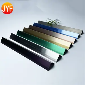 L03 Goedkope Prijs Titanium Goud Buiten Hoek L Vormige Tegel Trim Chrome Decoratieve Edge Trim Chrome Moulding Trim Strip