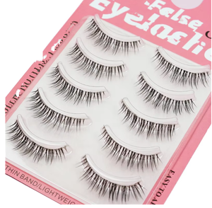 Faux cils de vison à bande complète 3D faits à la main nouveau spécial clair mince bande naturelle faux cils de <span class=keywords><strong>manga</strong></span> en soie - Product Image 2