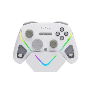 Ajazz GP100Pro Pengontrol Game Nirkabel 2.4GHz yang Dapat Diprogram Khusus untuk PC, Gamepad dengan Motor Getar, Wake Gyro, dan Joystick - Product Image 4
