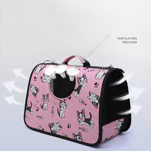 Sac à dos de transport pour chien réglable en gros, fabriqué en usine, avec sangle d'épaule, sac à dos mains libres pour chiot, sac de voyage respirant en maille pour animaux de compagnie - Product Image 5