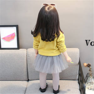 Ensemble de vêtements pour enfants, jupe pour petites filles, t-shirt en coton et leggings, achat en ligne à Hong Kong - Product Image 5