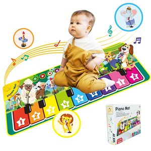 Tappetino Musicale per Bambini con Tastiera Piano, Tappeto da Ballo, Coperta con Animali, Tappetino Interattivo - Product Image 1