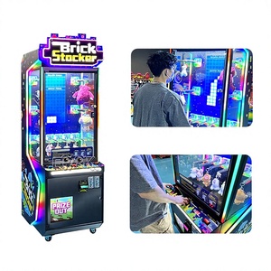Brick Stacker Arcade Game Machine Luxury Coin Operated Electronic <b>Block</b> Stacking Simulator Major Minor Prize Outlet Game - Product Image 1