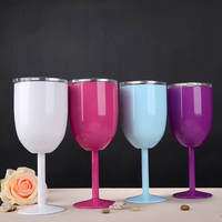 Copa de Vino de Acero Inoxidable 304 con Logotipo Personalizado, con Tapa y Pajita, Aislada al Vacío, para Fiestas de Cumpleaños y Piscina en Verano