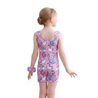 Justaucorps de gymnastique imprimé XY029 pour filles, tenue de danse, justaucorps sans manches pour enfants, vêtements de danse athlétiques pour tout-petits