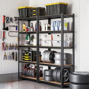 ชั้นวางของเหล็กปรับระดับได้ 5 ชั้น สำหรับโรงรถ รับน้ำหนักได้มาก - Product Image 3