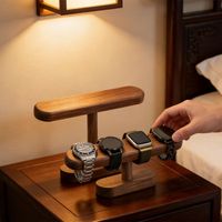Présentoir de Luxe pour Montres et Bijoux – Support en Bois Massif en Forme de T pour Colliers, Bracelets et Jouets – Idéal pour la Maison