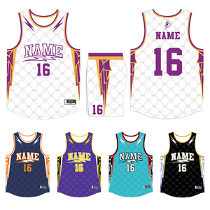 Combinaison d'entraînement de balle personnalisée pour adultes et enfants Maillot et short à séchage rapide Uniforme de basket-ball de l'équipe d'impression numérique - Product Image 1