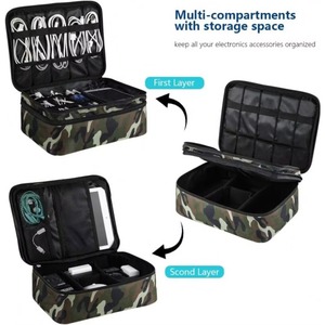 Organisateur électronique d'usine BSCI, sac organisateur de câbles avec bandoulière, étui de voyage résistant à l'eau, cadeaux pour hommes - Product Image 2