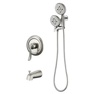 Appareils de plomberie mural pluie moderne vanne d'équilibre de pression salle de bain dissimulé douche Kit système ensemble avec mélangeur - Product Image 1