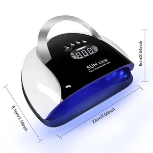 Lampe UV LED Haute Puissance pour Séchage Rapide des Ongles en 5 Secondes, pour Vernis Gel, avec Alimentation Électrique 72V, en Plastique - Product Image 2