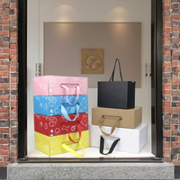 Maßgefertigte Biologisch Abbaubare Rosa Faltbare Umweltfreundliche Harte Schuhaufbewahrungsbox mit Magnetverschluss und Prägung für Socken aus Kunstpapier