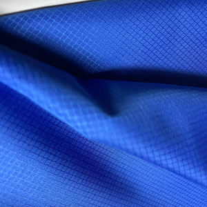 240T Không Thấm Nước <span class=keywords><strong>Poly</strong></span> Kim Cương Ripstop <span class=keywords><strong>Pongee</strong></span> Với Milky PU Tráng Polyester Áo Gió Áo Khoác Vải Cho Mùa Xuân Áo Gió - Product Image 5