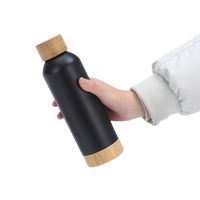 DAJI HYDRO botol air olahraga ramah lingkungan desain baru vakum ganda bawah bambu dengan pegangan untuk air panas untuk minuman soda untuk hadiah