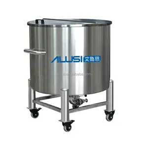 ALUSI 500L工厂专用大型三层不锈钢sus304和sus316牛奶蜂蜜液体储油罐