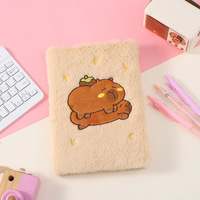Portable Journal Exercices Livres Dessin Animé Mignon Capybara En Peluche Relié Cahier Promotionnel Papeterie Fournitures Scolaires Pour Enfants