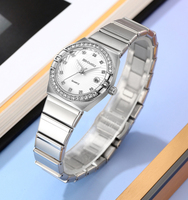 Montre SKMEI 2342 en gros pour femmes, bijoux de luxe, montres-bracelets en acier inoxydable à quartz, étanches, montre tendance pour filles