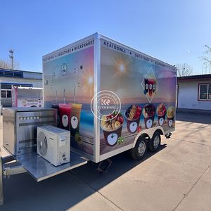 Camión de Comida Móvil Personalizado 2025, Forma Cuadrada, Tamaño Comercial Popular, Camión de Comida para Barbacoa - Product Image 3