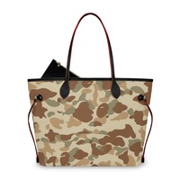 Sac fourre-tout tendance pour femme, personnalisable, avec surface imprimable, MOQ : 1 pièce, sac à main imprimé grande capacité