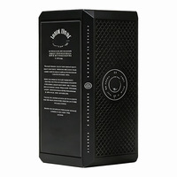 Caja de Metal Negra de Alta Gama Personalizada con Logotipo Impreso para Whisky, Vodka y Tequila, Envase de Metal para Vino, para Regalos de Lujo