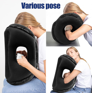 Şişme seyahat yastıklar yeni yükseltme uyku dinlenme için şişirilebilir uçak yastık boyun ve omuz ağrısı önlemek - Product Image 5
