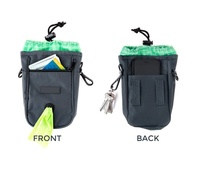 Pochette cylindrique écologique en nylon et coton pour sacs à déjections canines, support Oxford imperméable, ceinture réglable, multicolore, personnalisable