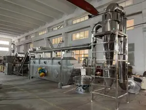 Industrial Manufacturer Soy Products Starch Derivatives Urea Vitamins Continuous Vibrating Fluidized Bed Dryer