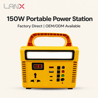 Estación de Energía Solar Portátil ABS 2026 con Panel Solar y Luz, la Mejor Batería LiFePO4 de Recarga Solar de 150W para Sistemas de Almacenamiento de Energía